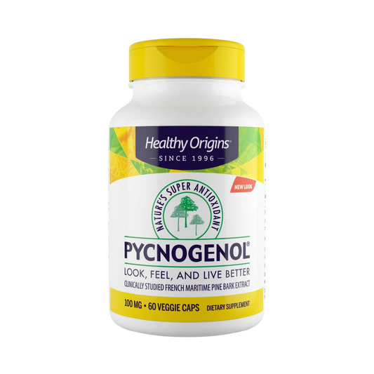 Healthy Origins, Pycnogenol, 100 Mg, 60 Veggie Capsules