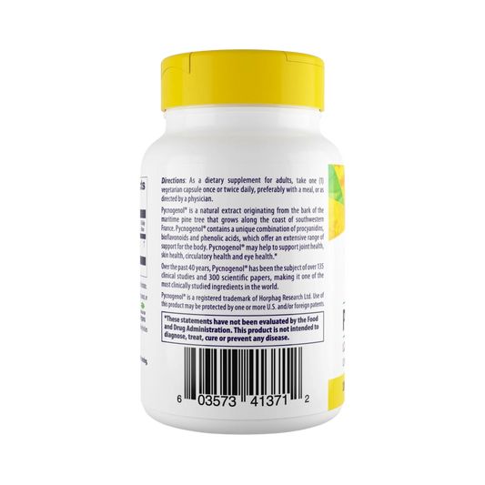 Healthy Origins, Pycnogenol, 100 Mg, 120 Veggie Capsules