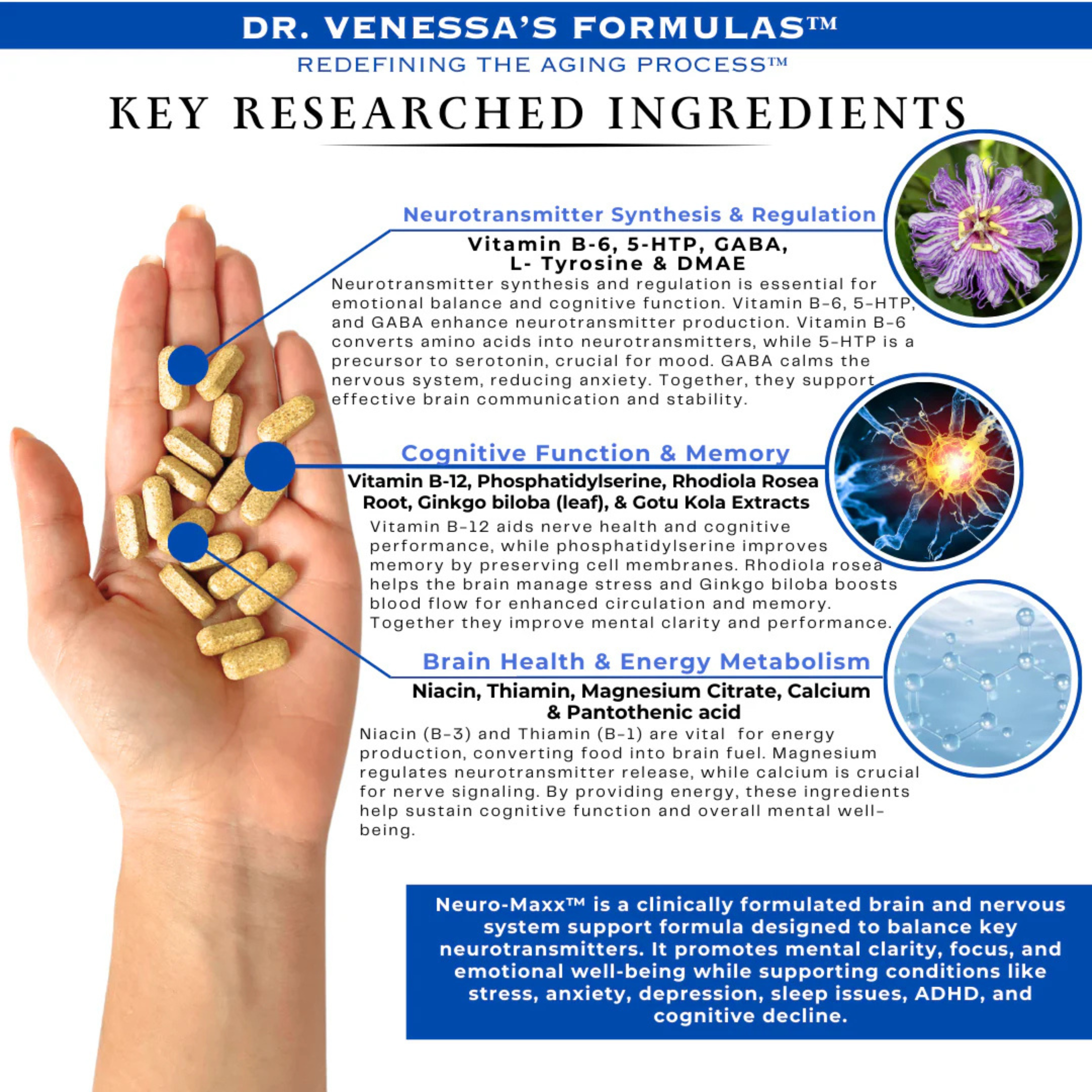 Dr. Venessa's Formulas, Neuro-Maxx, 120 Tablets