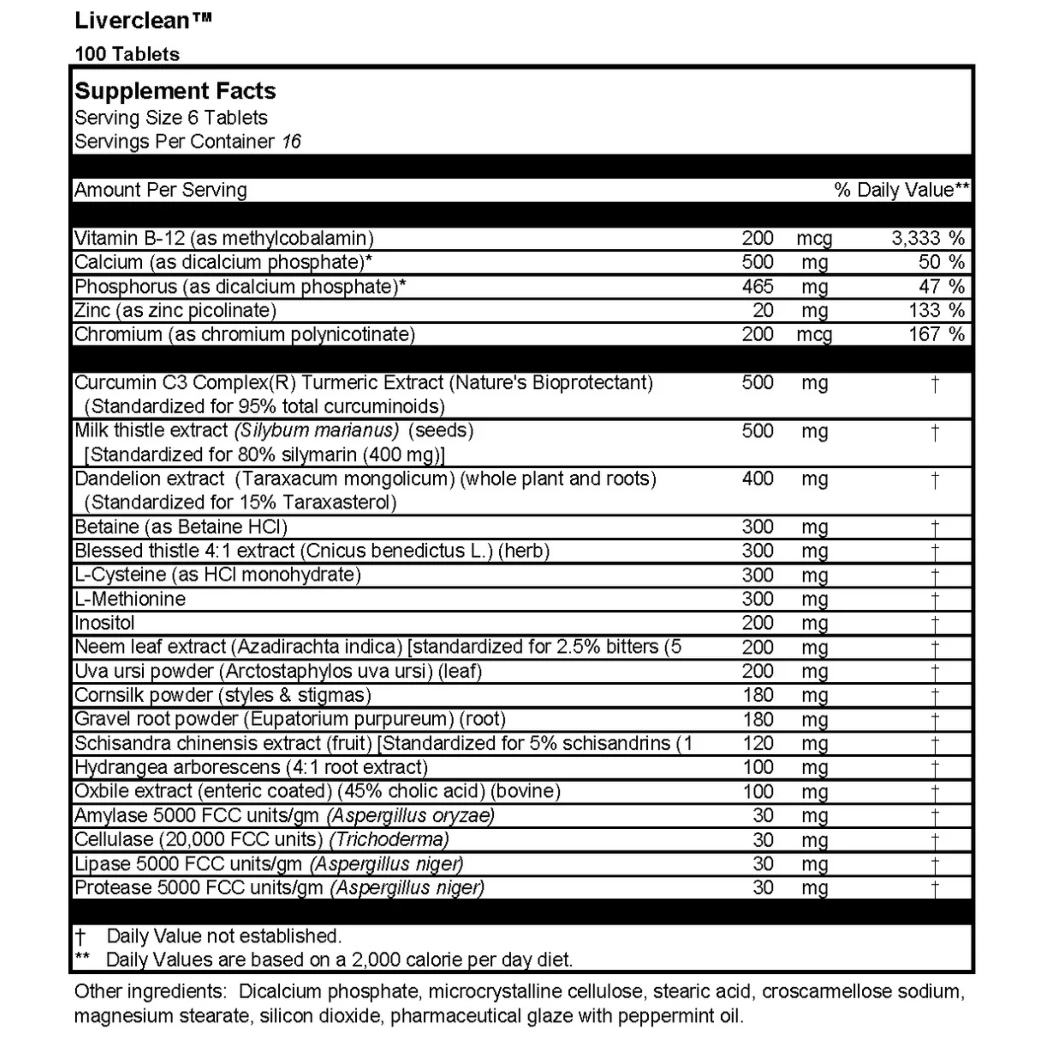 Dr. Venessa's Formulas, Liverclean, 60 Tablets