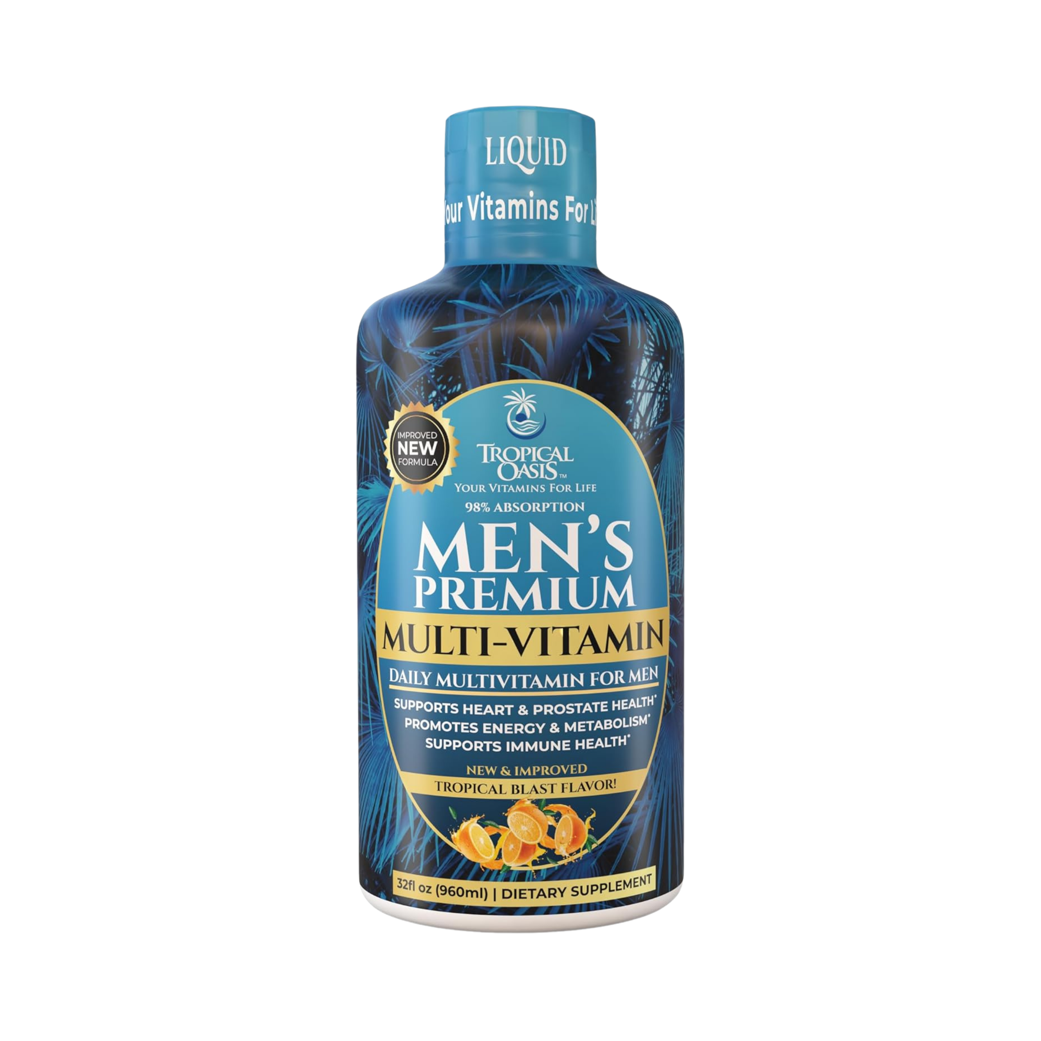 Tropical Oasis, Men's Premium Multi-Vitamin, 32 fl oz, 960ml
