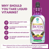 Tropical Oasis, Biotin, Maximum Strength, with Aloe Vera, 12, 500 mcg, 4 fl oz, 120 ml
