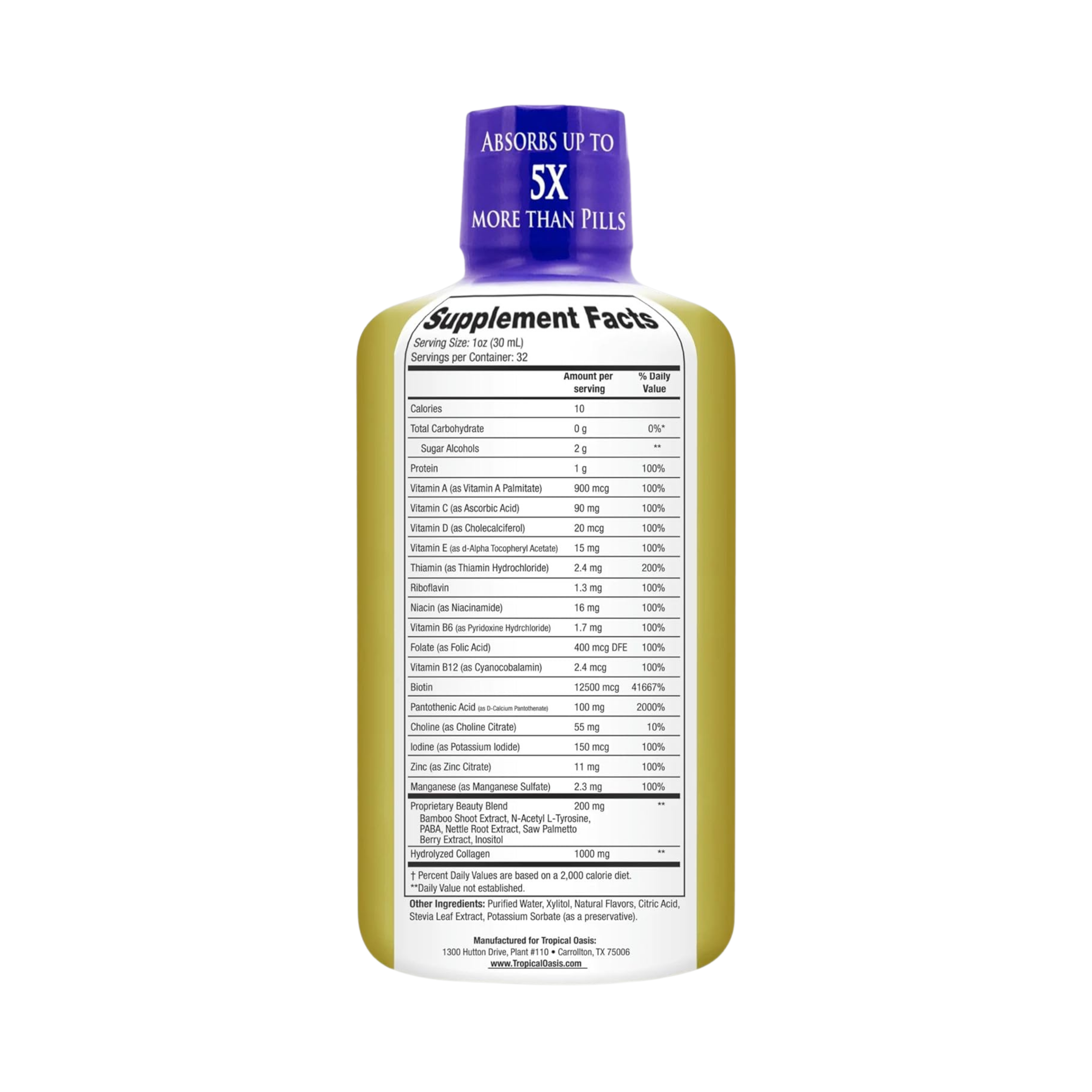 Tropical Oasis, Premium Liquid Beauty, 32 fl oz, 960 ml