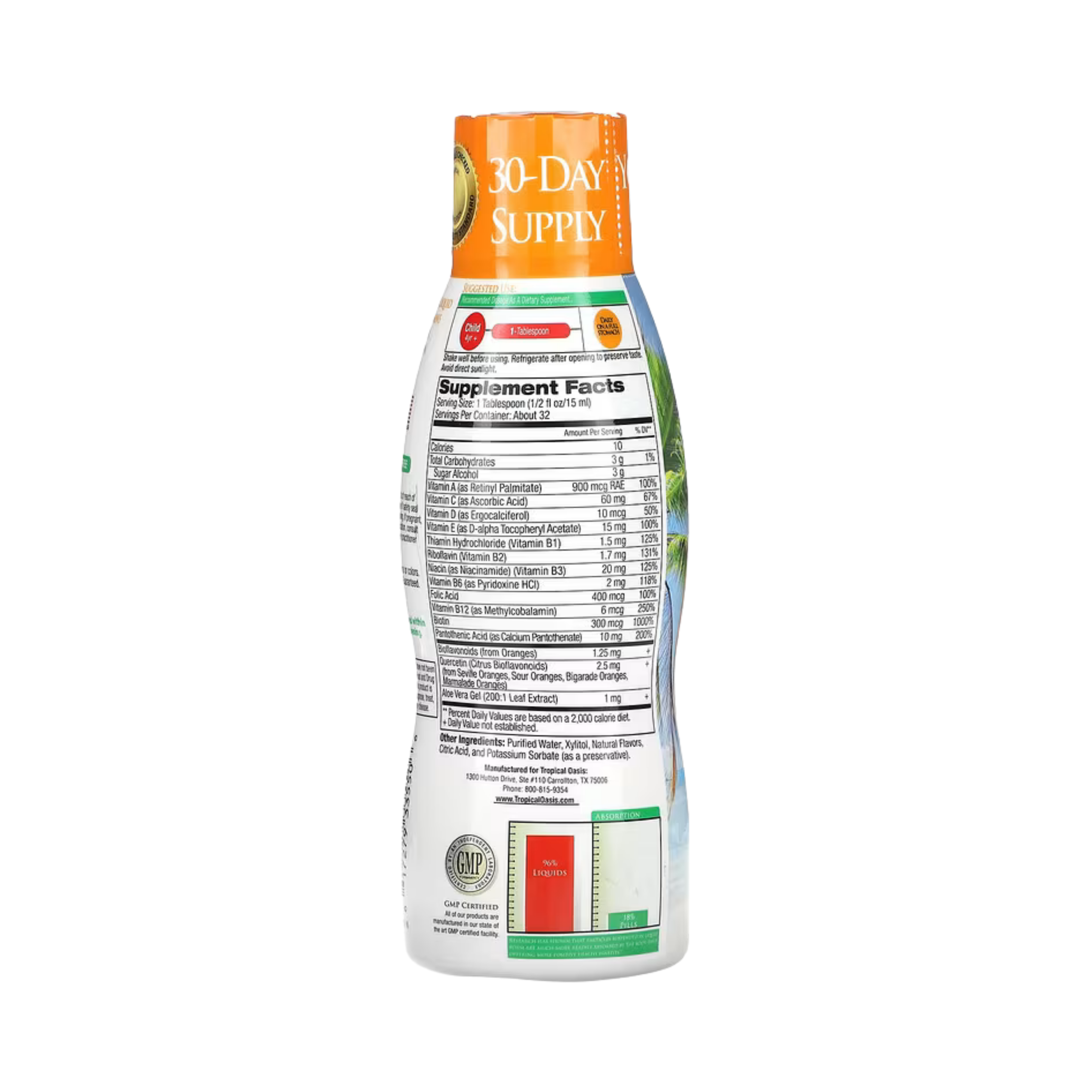 Tropical Oasis, Premium Kids' Multi-Vitamin, 16 fl oz, 480 ml