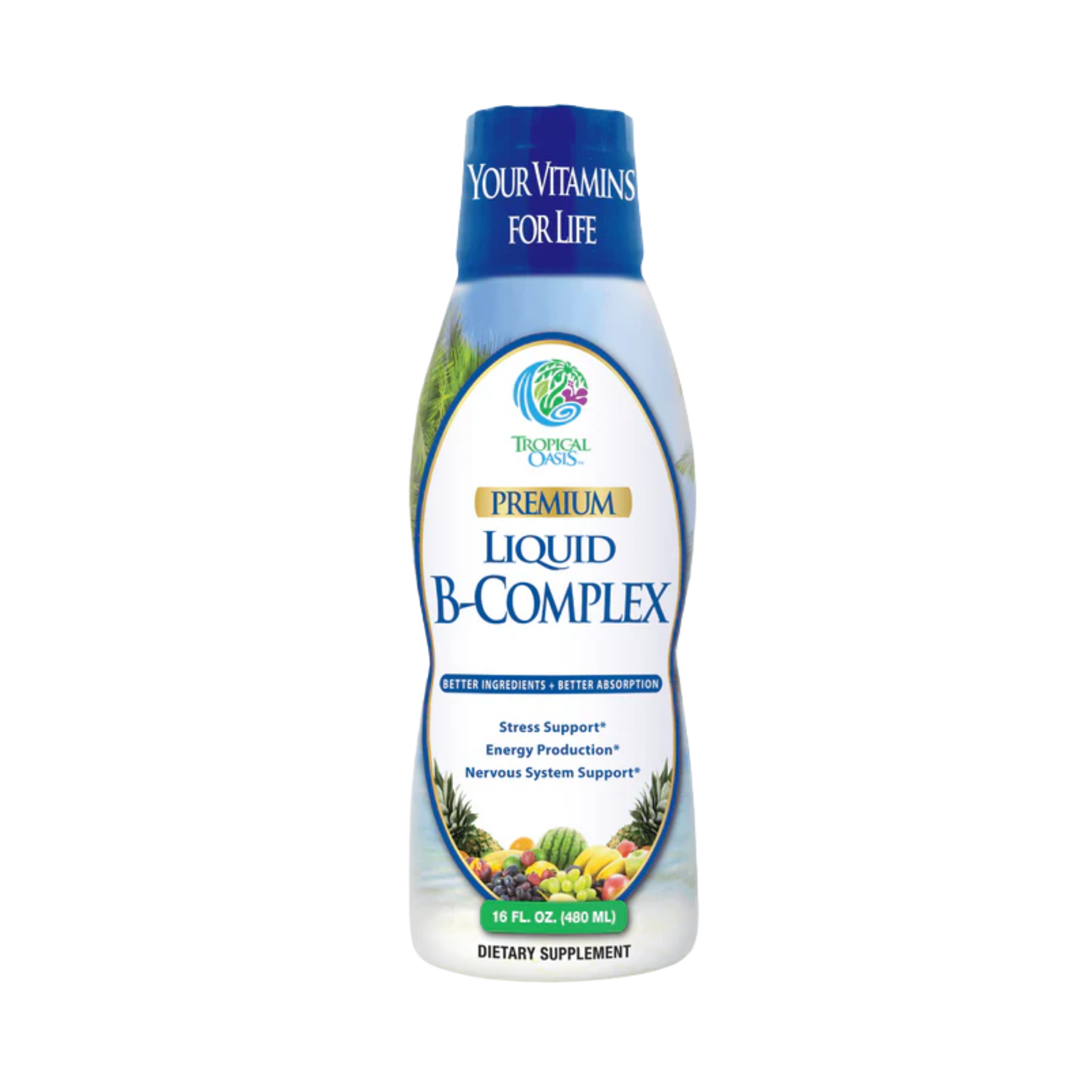 Tropical Oasis, Premium, Liquid B-Complex, 16 fl oz, 480 ml