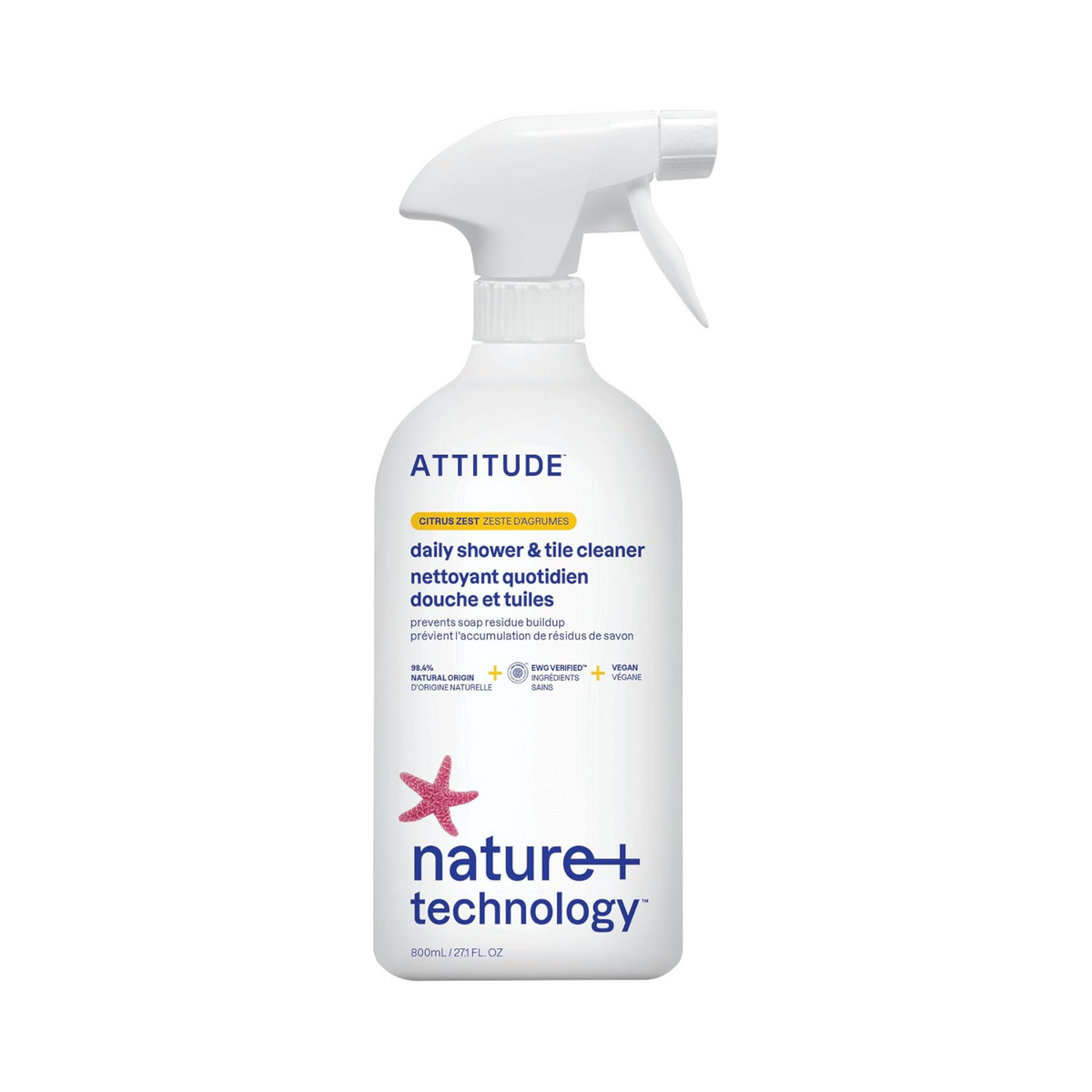 Attitude, Daily Shower Cleaner Citrus Zest, 27 Fl Oz