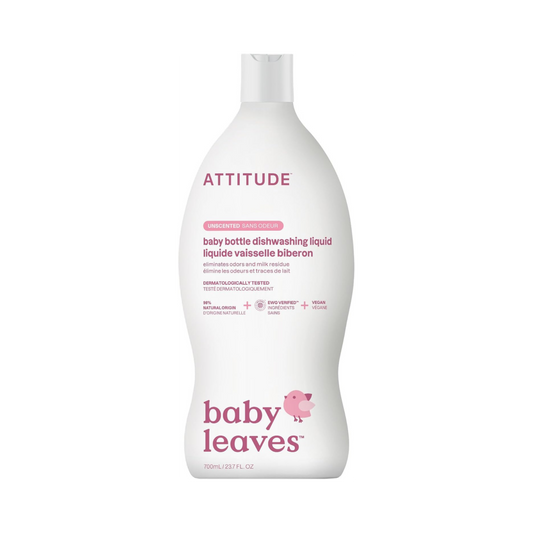 Attitude, Baby Bottle & Dishwashing Liquid Fragrance Free, 23.6 Fl Oz