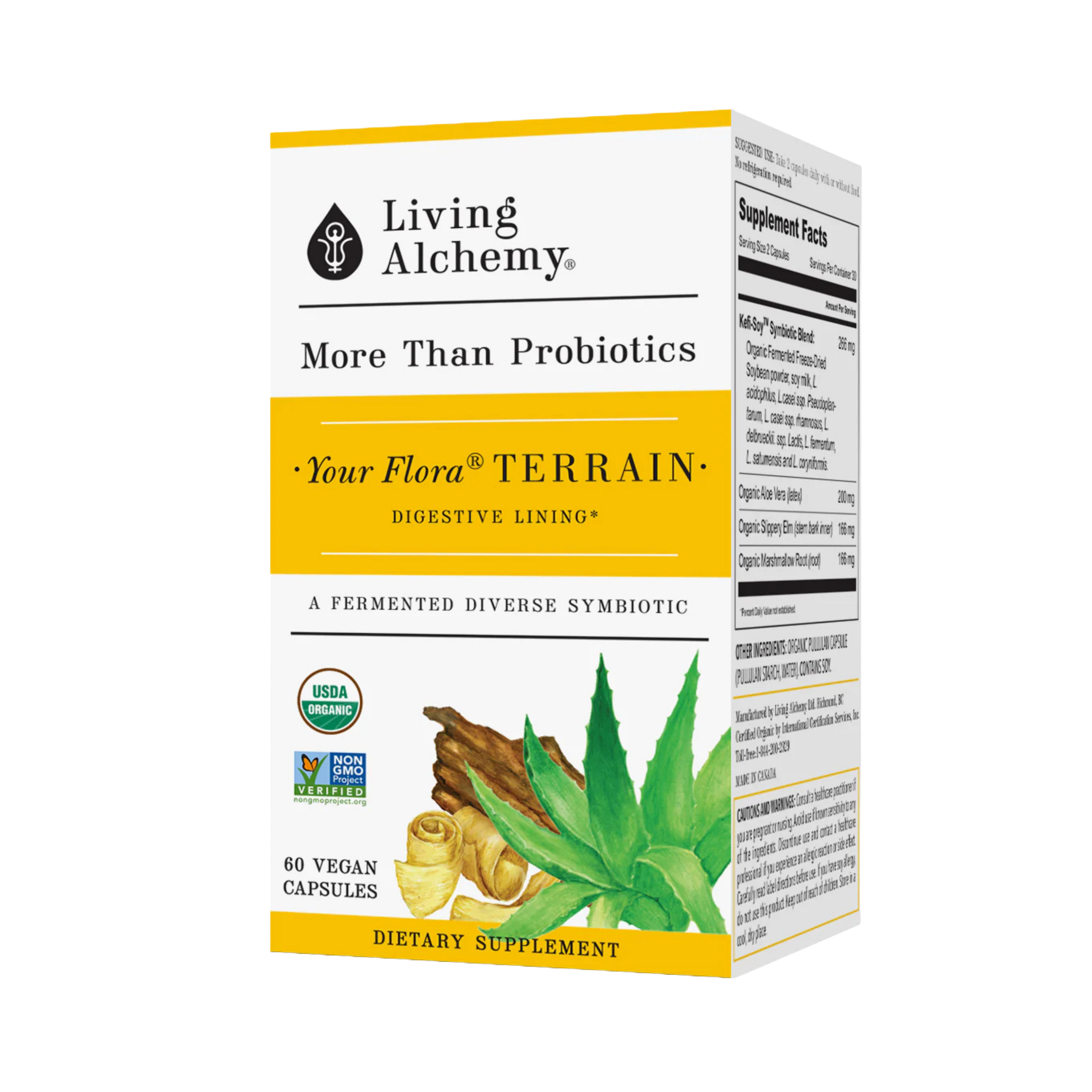 Living Alchemy, Your Flora Probiotics Terrain Gut & Digestive Lining, 60 Capsules