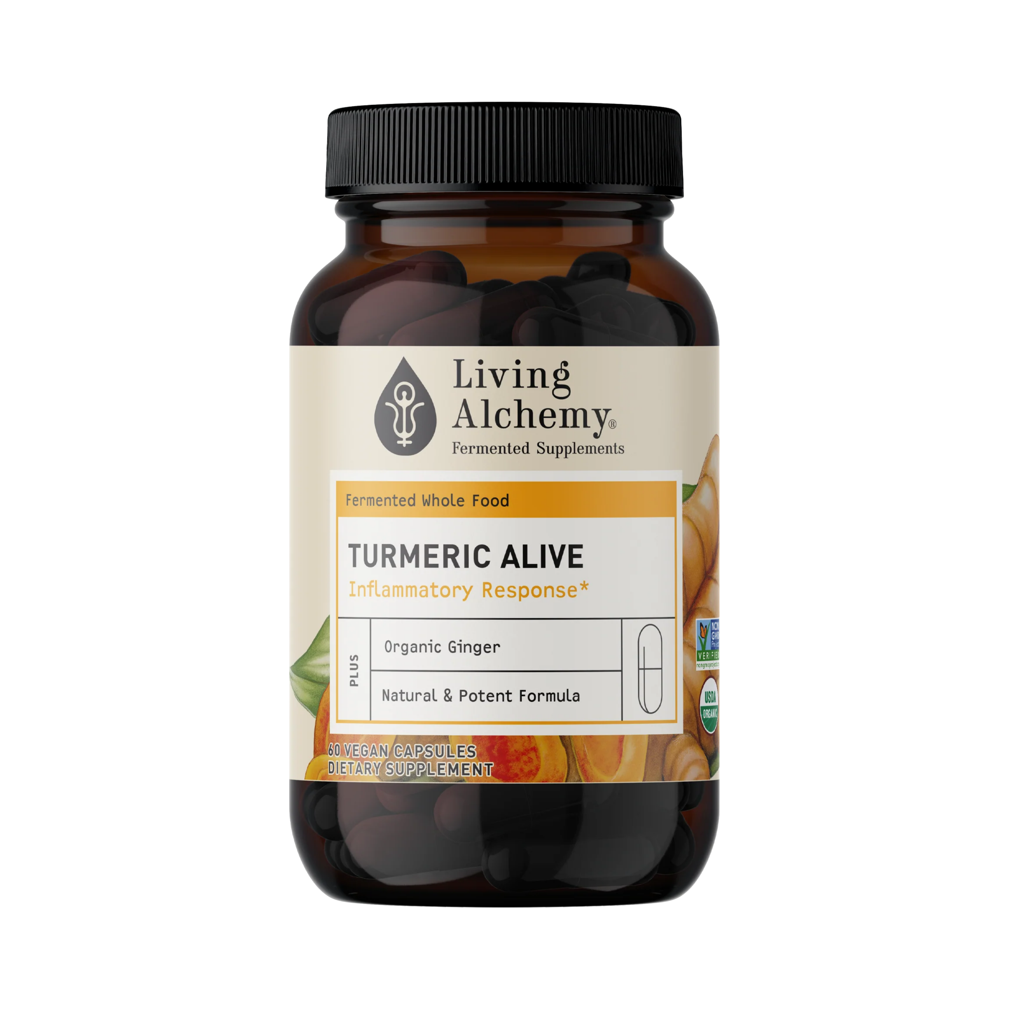 Living Alchemy, Turmeric Inflammatory Response, 60 Capsules