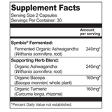 Living Alchemy, Whole Food Fermented, Ashwagandha Alive, Stress Support, 60 Capsules