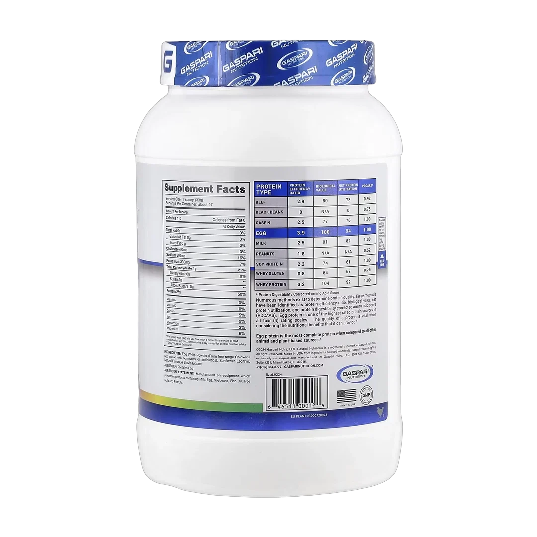 Gaspari Nutrition, Proven Egg™, 100% Egg White Protein, Fruity Cereal, 2 lbs (900 g)