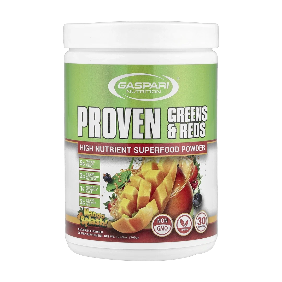 Gaspari Nutrition, Proven Greens & Reds, Mango Splash, 12.69 oz (360 g)