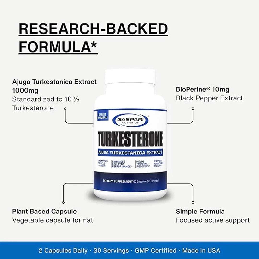 Gaspari Nutrition, Turkesterone, 60 Capsules