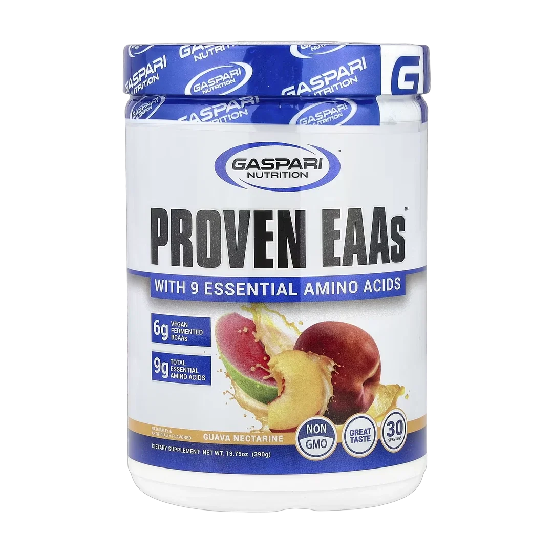 Gaspari Nutrition, Proven EAAs™ with 9 Essential Amino Acids, Guava Nectarine, 13.75 oz (390 g)