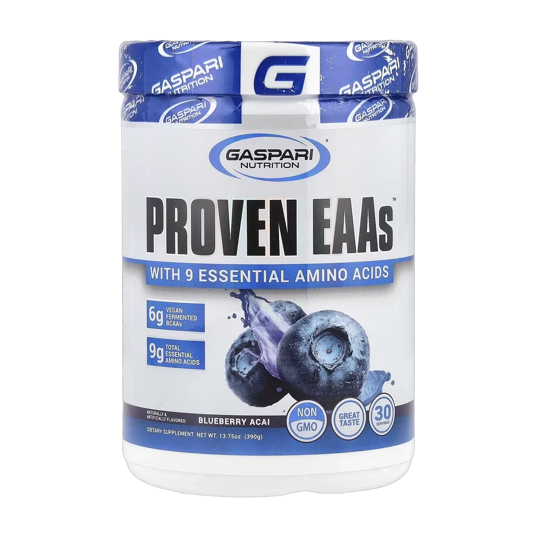 Gaspari Nutrition, Proven EAAs™ with 9 Essential Amino Acids, Blueberry Acai, 13.75 oz (390 g)
