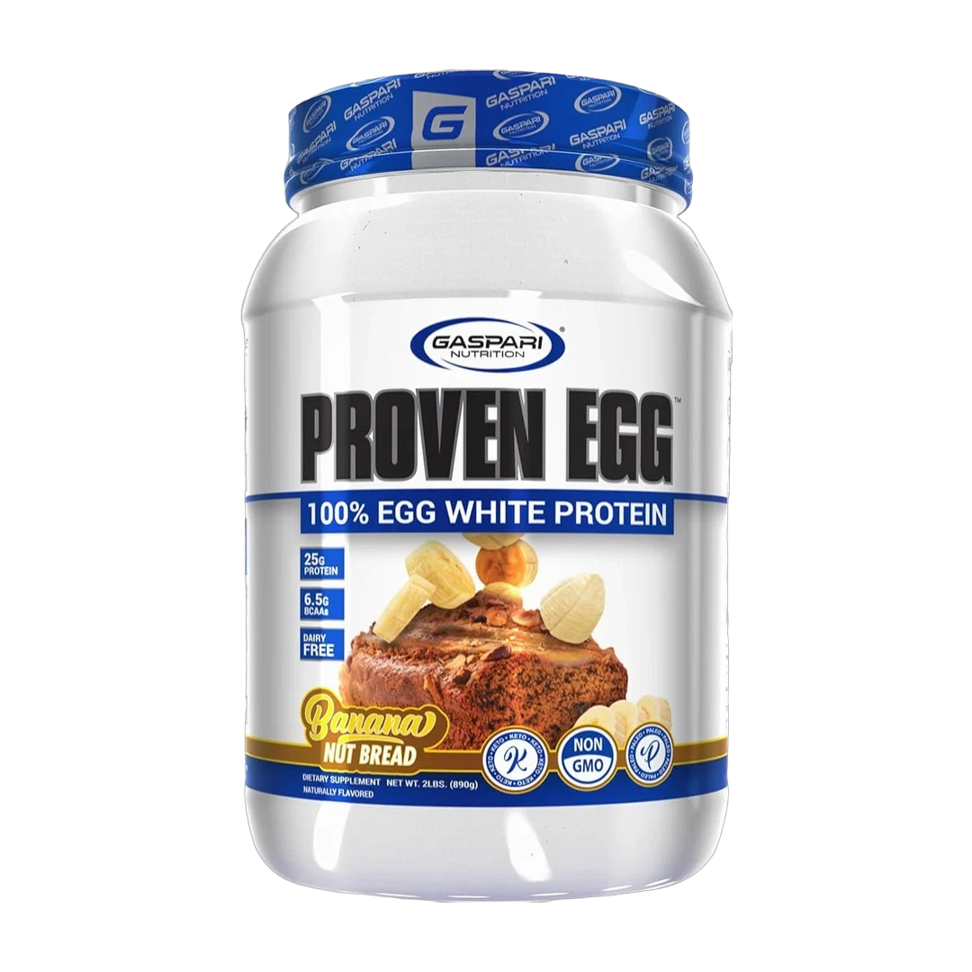 Gaspari Nutrition, Proven Egg™, 100% Egg White Protein, Banana Nut Bread, 2 lbs (890 g)