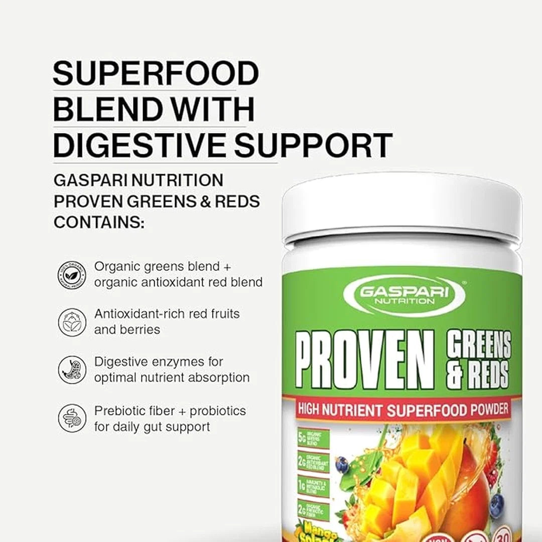 Gaspari Nutrition, Proven Greens & Reds, 12.69 oz (360 g)