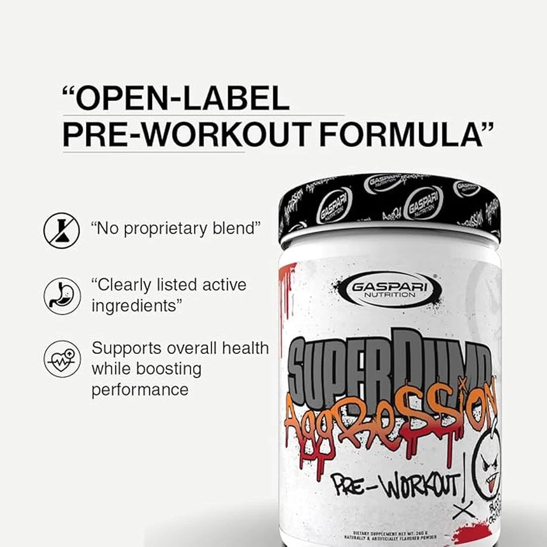 Gaspari Nutrition, Super Pump, Aggression, Jersey Mobster Italian Ice US, 450 Grams