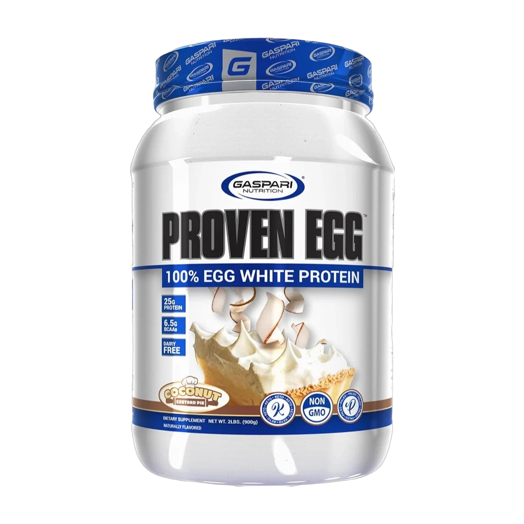 Gaspari Nutrition, Proven Egg™, 100% Egg White Protein, Coconut Custard Pie, 2 lbs (890 g)