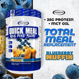 Gaspari Nutrition, Quick Meal, Real Food Blend, Blueberry Muffin, 2.75 lbs (1,250 g)