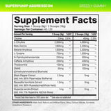 Gaspari Nutrition, Super Pump, Aggression, Grizzly Gummy US, 450 Grams