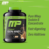 MusclePharm, Combat 100% Whey Protein Powder, Cappuccino, 5 lb (2.24 kg)