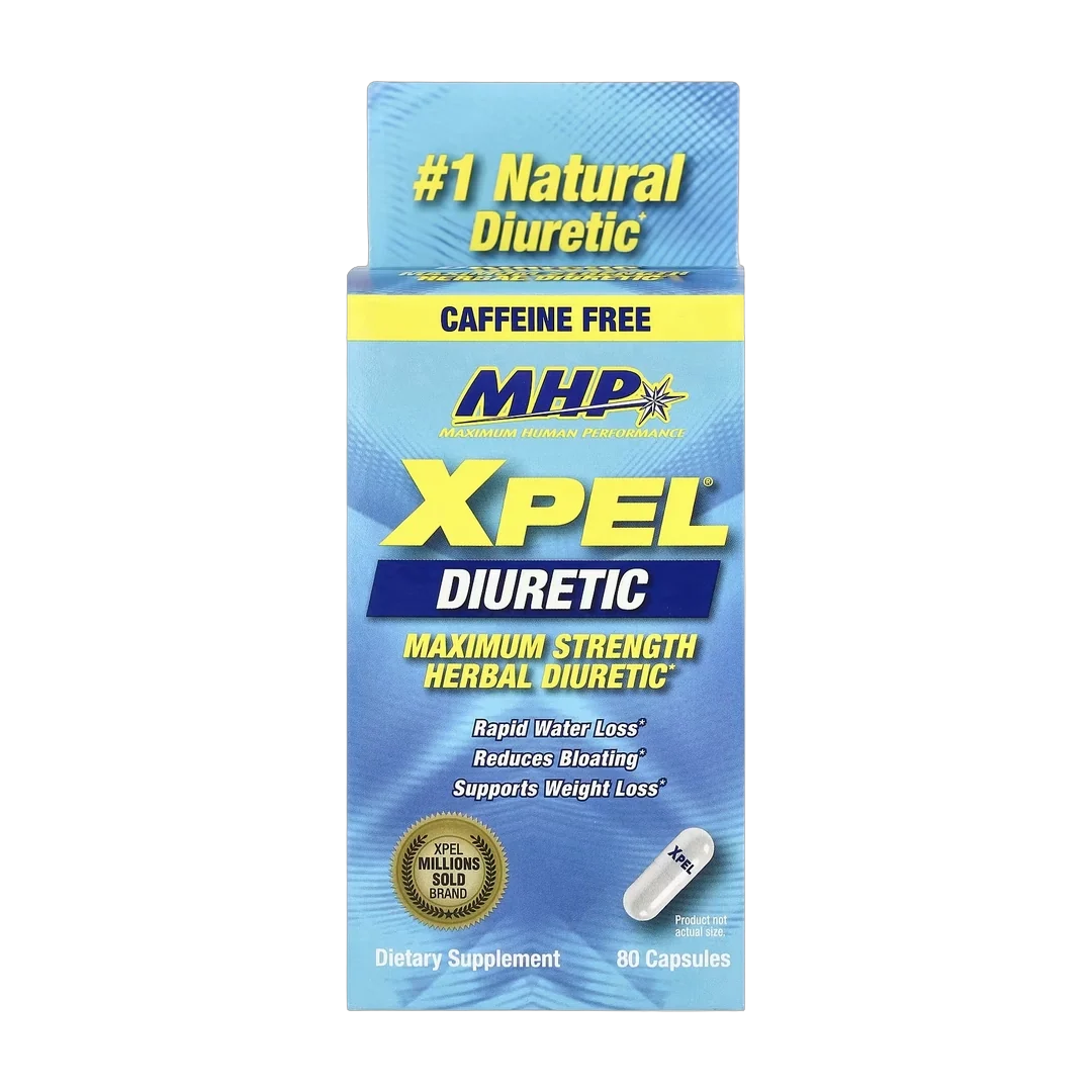 MHP, XPEL® Diuretic, Maximum Strength, Caffeine Free , 80 Capsules