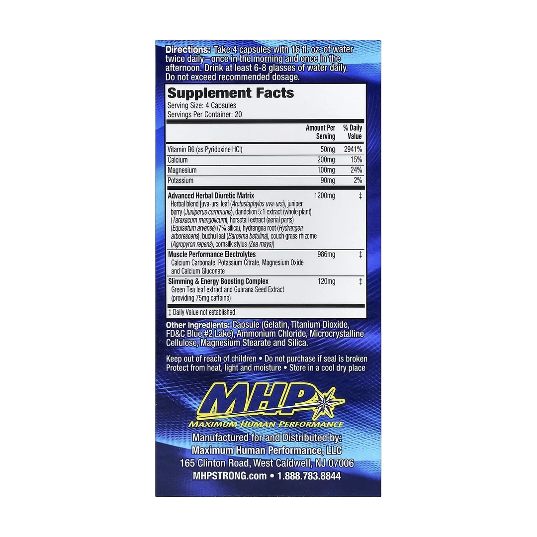 MHP, XPEL®, Maximum Strength Herbal Diuretic, 80 Capsules