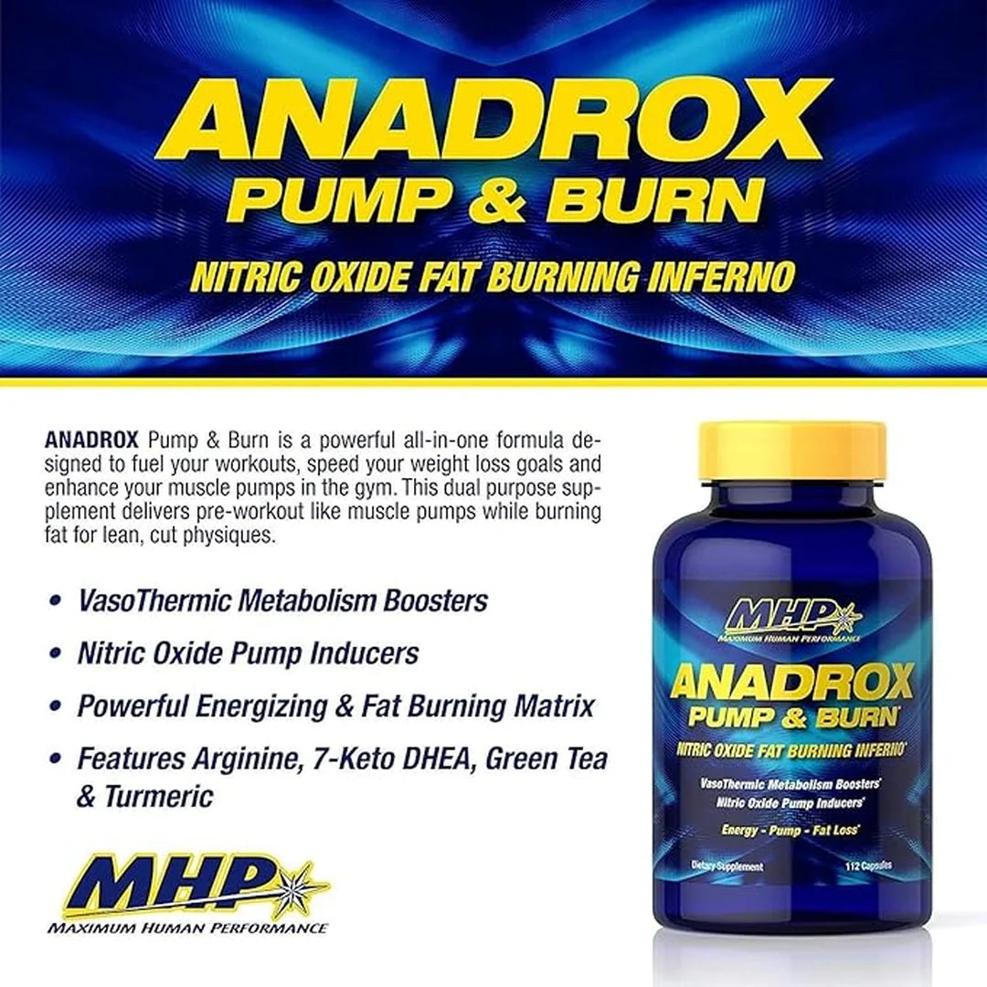 MHP, Anadrox™ Pump & Burn, 112 Capsules
