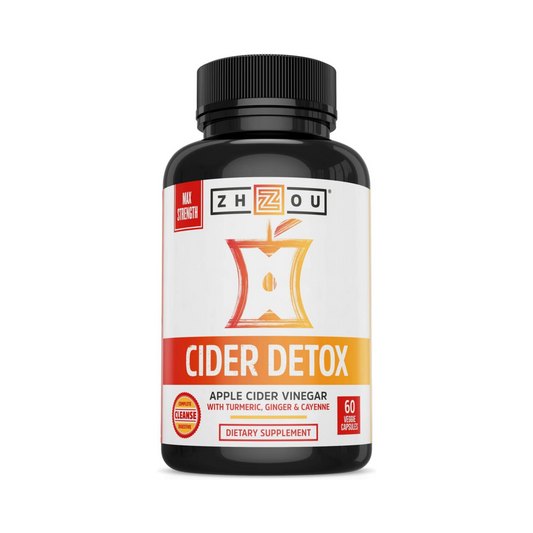 Zhou, Cider Detox, Apple Cider Vinegar, 60 Vegan Capsules