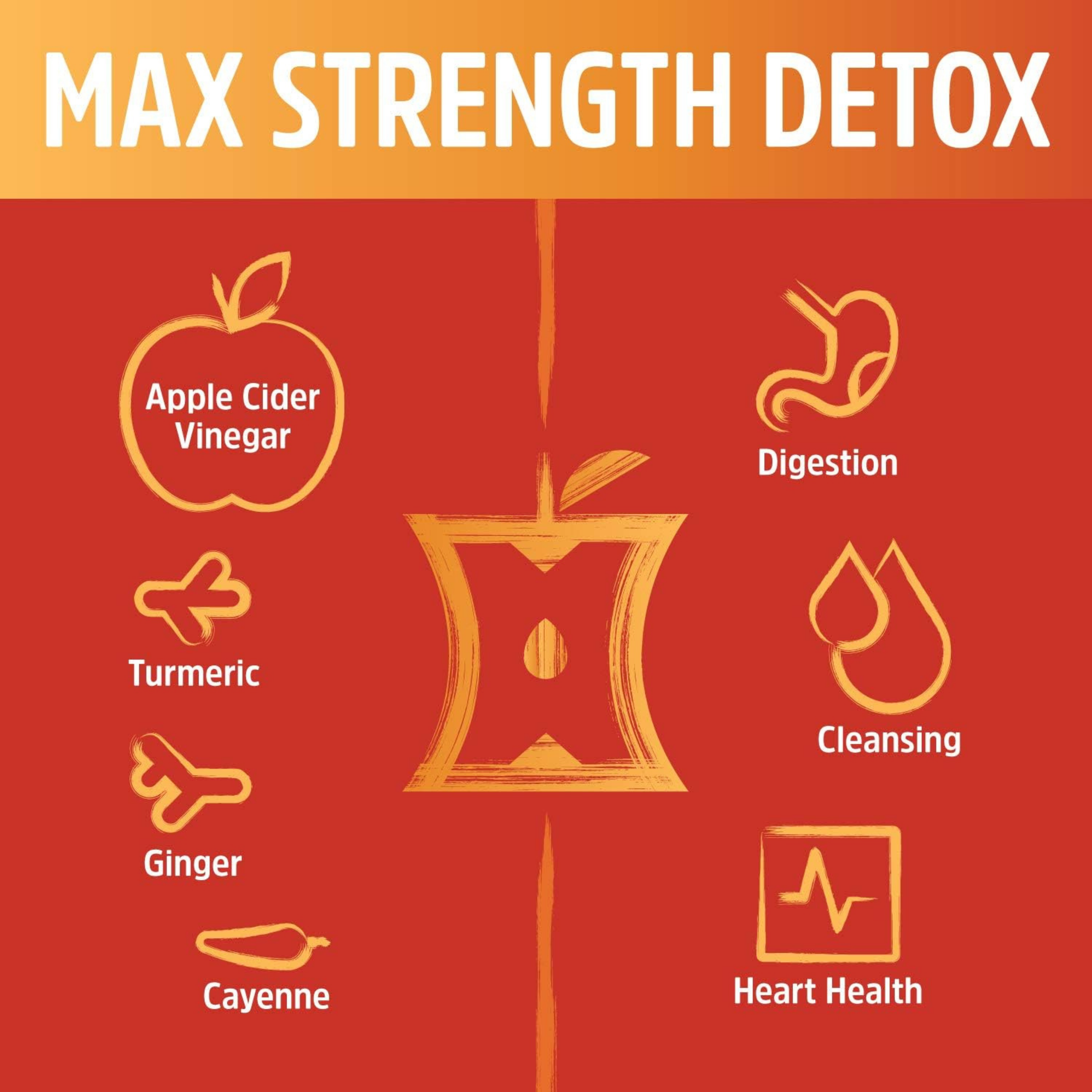 Zhou, Cider Detox, Apple Cider Vinegar, 60 Vegan Capsules