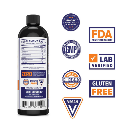 Zhou, MCT Oil 16Oz Ounce