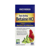 Enzymedica, Fast-Acting Betaine HCl, 60 Capsules