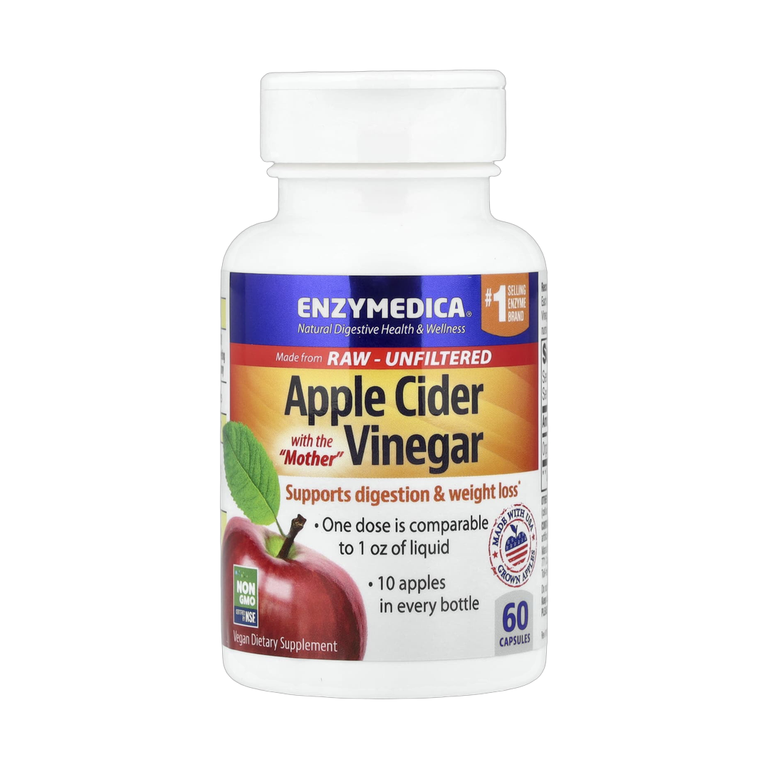 Enzymedica, Apple Cider Vinegar with the Mother, 60 Capsules
