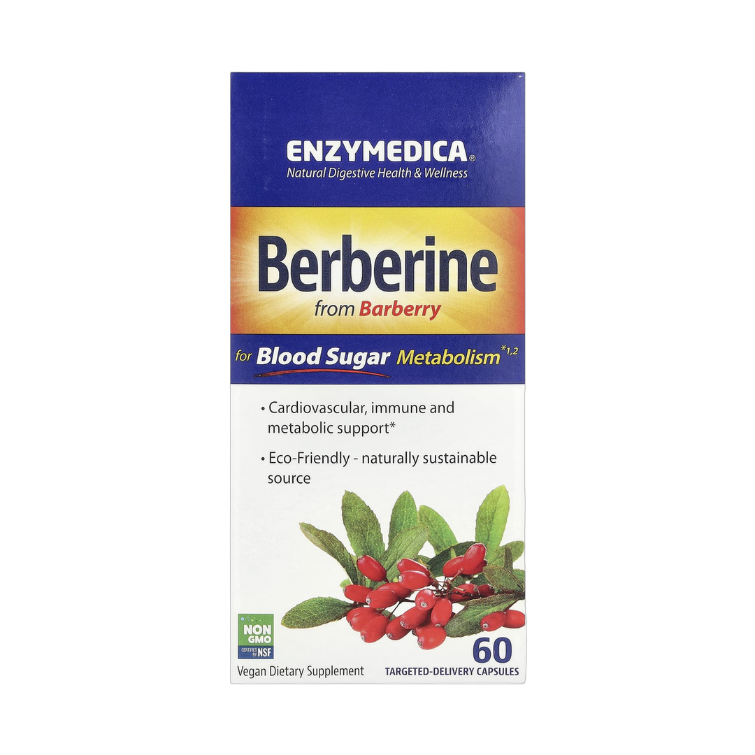 Enzymedica, Berberine, 60 Targeted-Delivery Capsules