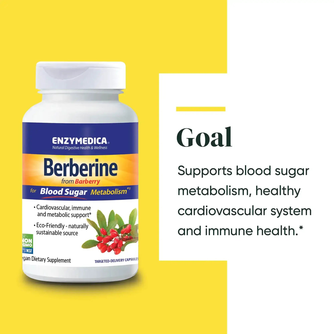 Enzymedica, Berberine, 60 Targeted-Delivery Capsules