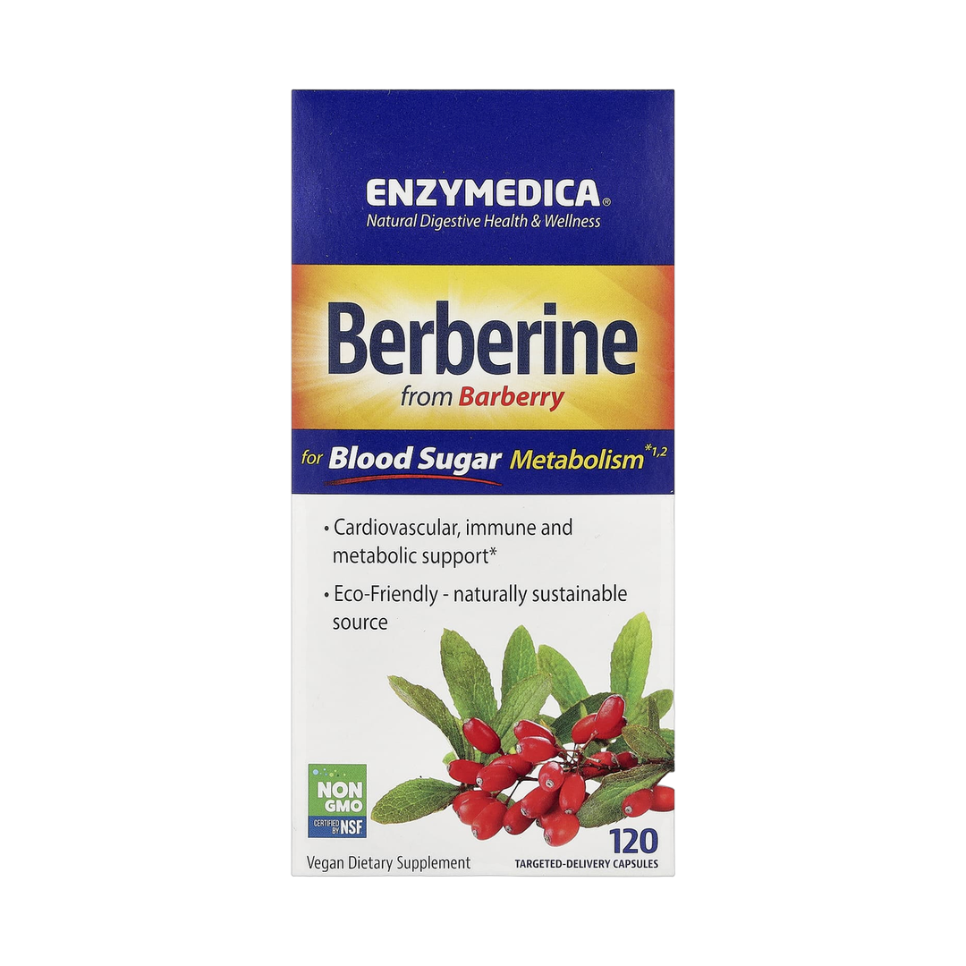 Enzymedica, Berberine, 120 Targeted-Delivery Capsules