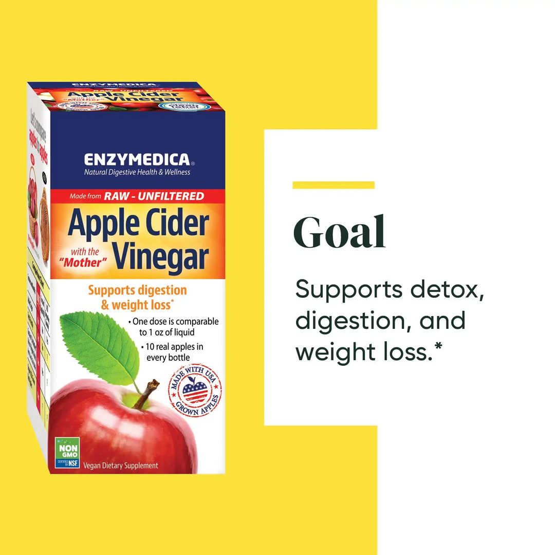 Enzymedica, Apple Cider Vinegar with the Mother, 120 Capsules
