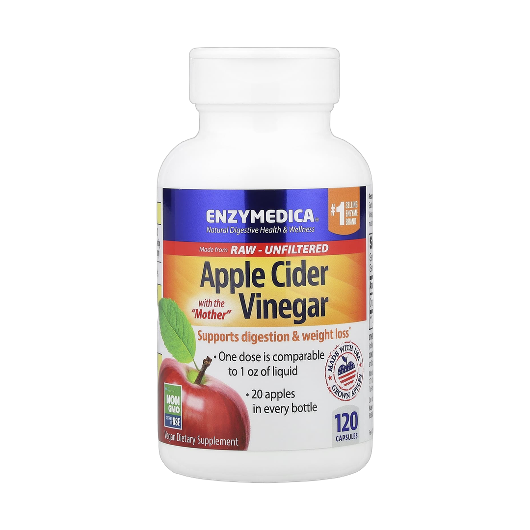 Enzymedica, Apple Cider Vinegar with the Mother, 120 Capsules