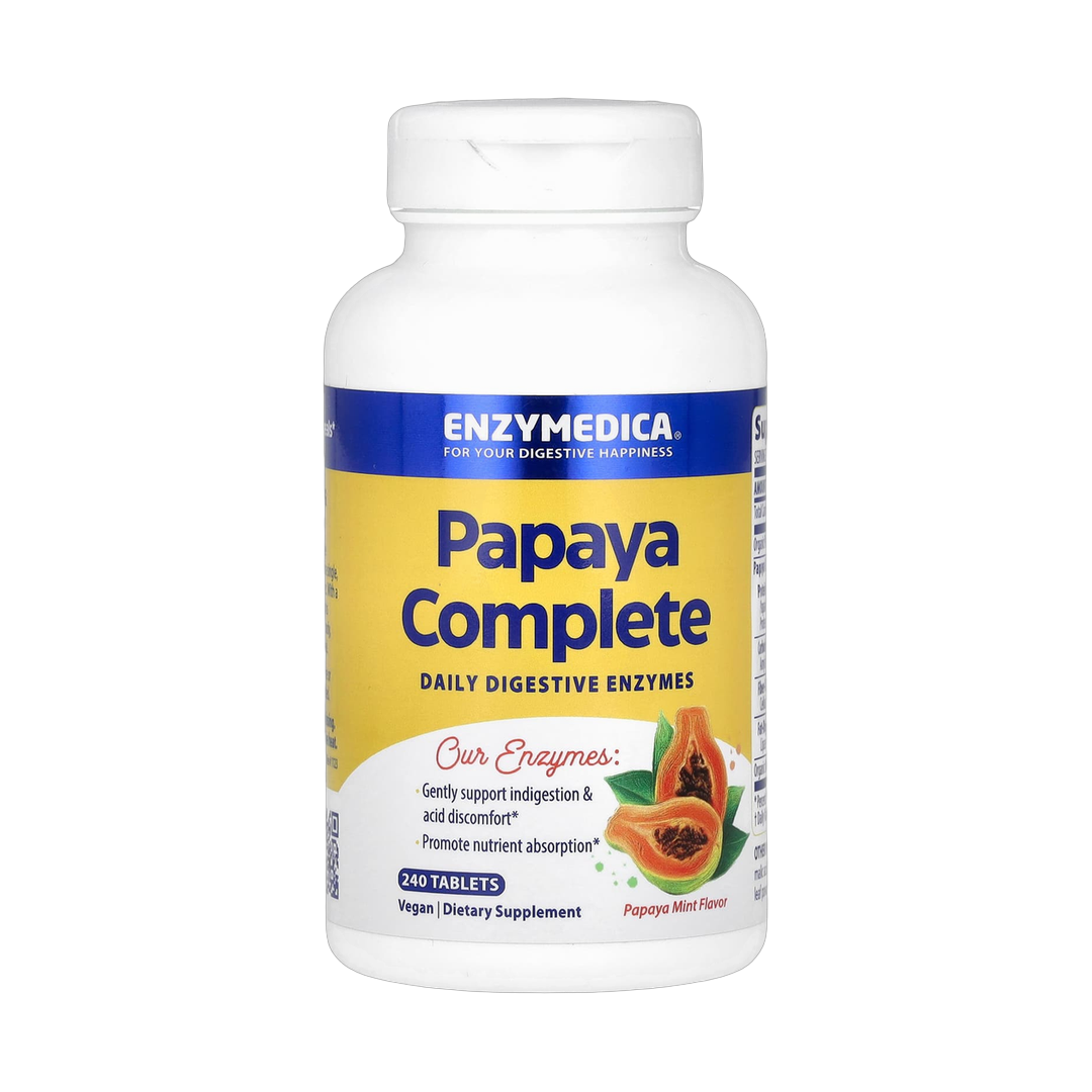 Enzymedica, Papaya Complete, Papaya Mint, 240 Tablets