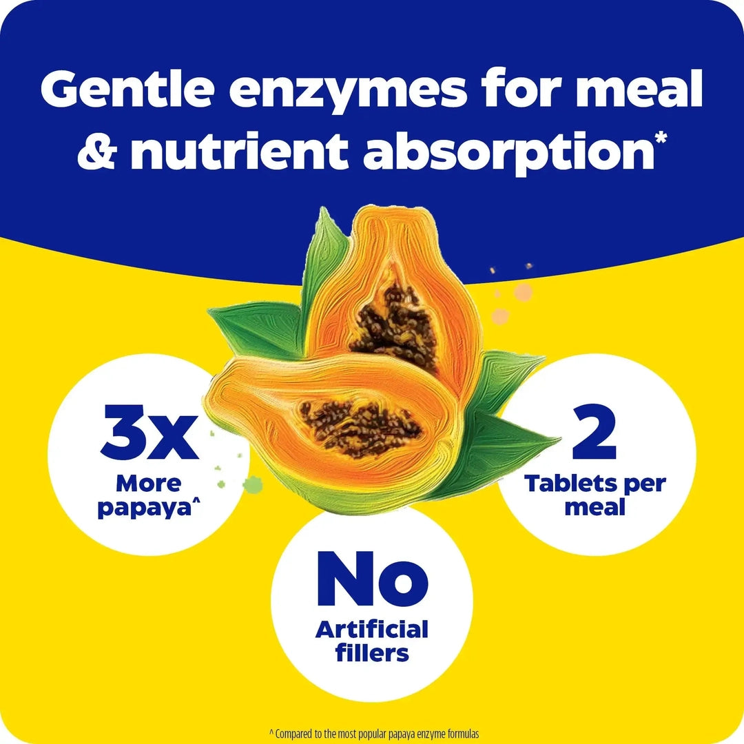 Enzymedica, Papaya Complete, Papaya Mint, 120 Tablets