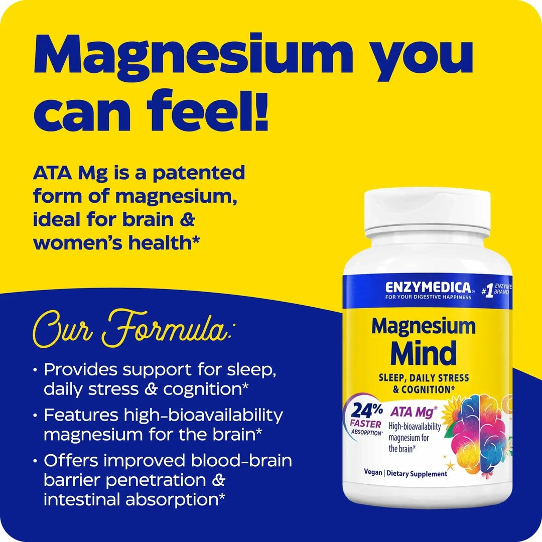 Enzymedica, Magnesium Mind, 60 Capsules