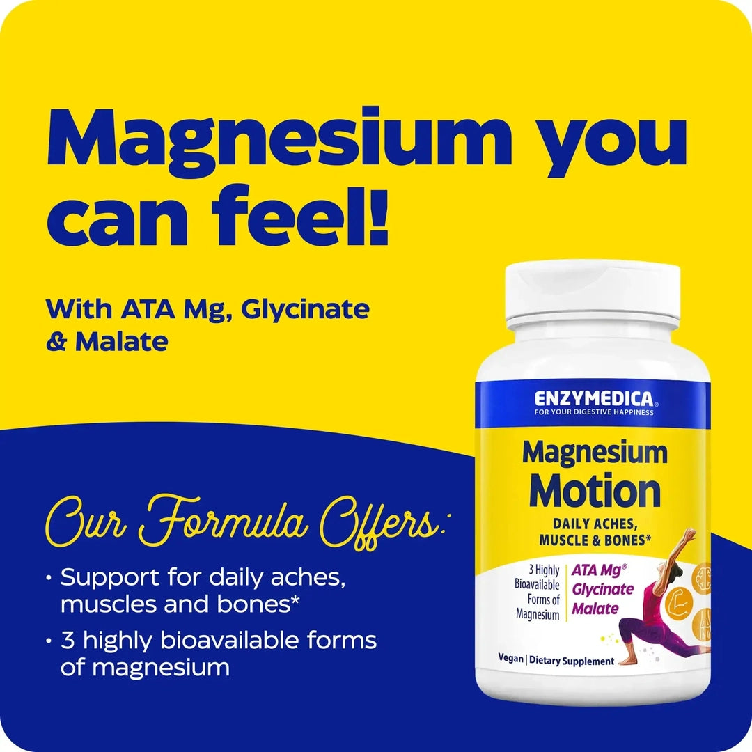 Enzymedica, Magnesium Motion, 120 Capsules