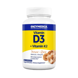 Enzymedica, Vitamin D3 + Vitamin K2, 60 Capsules