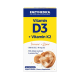Enzymedica, Vitamin D3 + Vitamin K2, 60 Capsules