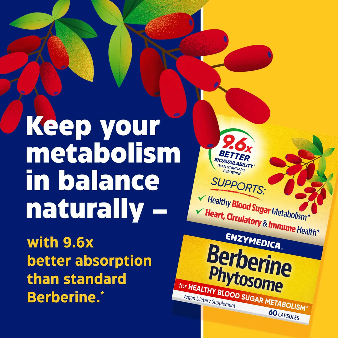 Enzymedica, Berberine Phytosome, 60 Capsules