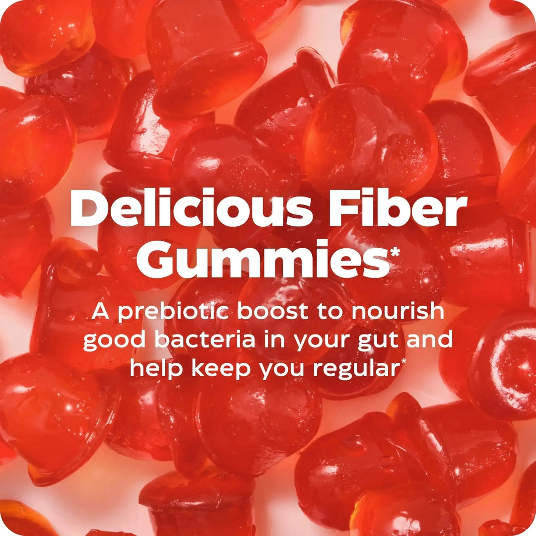 Enzymedica, Fiber+ Gummies, Pre & Probiotic, Blood Orange, 90 Gummies
