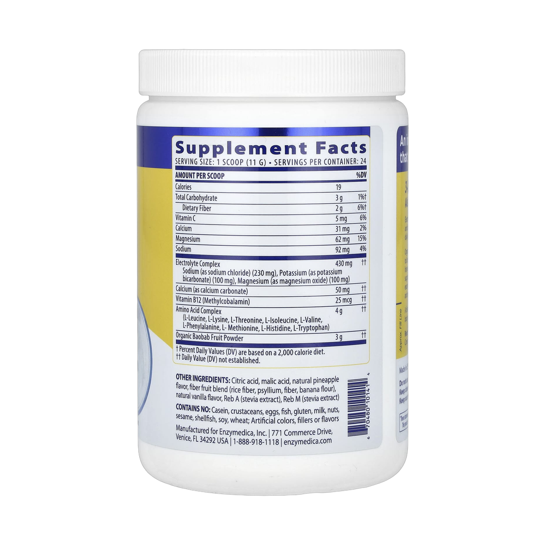 Enzymedica, Fasting Today, Intermittent Fasting Drink Mix, Tropical Pineapple , 9.31 oz, 264 g