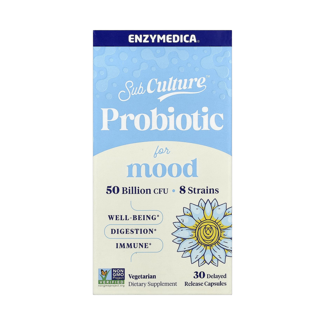 Enzymedica, SubCulture™ Probiotic For Mood, 30 Delayed Release Capsules