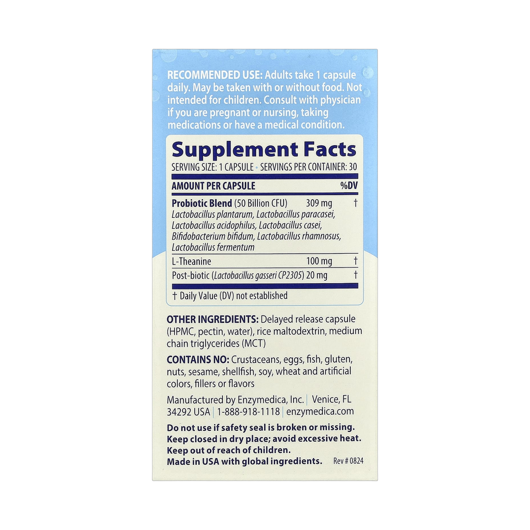 Enzymedica, SubCulture™ Probiotic For Mood, 30 Delayed Release Capsules